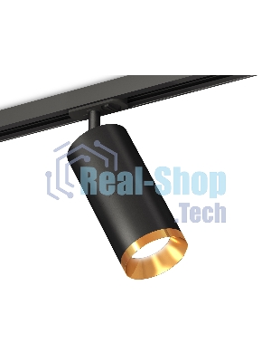 Светильник Ambrella light XT7402101 SBK/PYG черный песок/золото желтое полированное MR16 GU5.3
