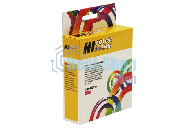 Расходные материалы Hi-Black C4837A  Картридж №11 для HP DJ 2000C/CN/2500C/2200/2250/500/800, пурпурный, 1750 стр.   