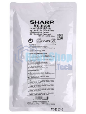 Девелопер Sharp MX312GV черный, 75000 стр., для AR-5726/5731/MX-M260/M264/M310/M314/M354