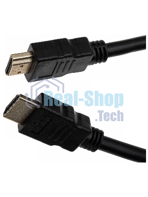 Кабель аудио-видео Cactus CS-HDMI.1.4-5 HDMI (m)/HDMI (m) 5м. позолоченные контакты черный