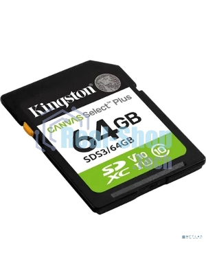 Флеш карта SDXC 64Gb Kingston SDS3/64Gb Canvas Select Plus w/o adapter