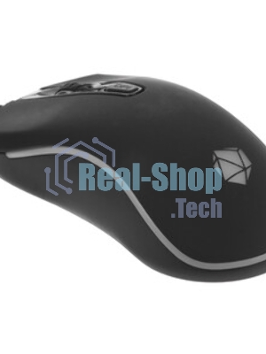 Мышь проводная Qumo Onyx RGb M73 черный, 2400 dpi, USB, кнопки - 4