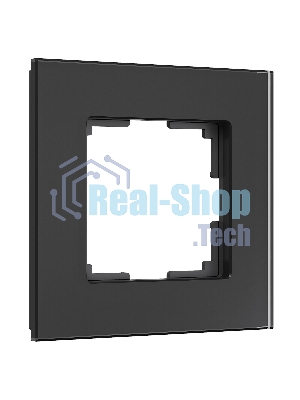 Рамка на 1 пост Senso (черный, стекло soft-touch) W0013108