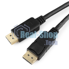 Кабель DisplayPort Gembird/Cablexpert, 5м, 20M/20M, v1.2, черный, экран, пакет (CC-DP2-5M)