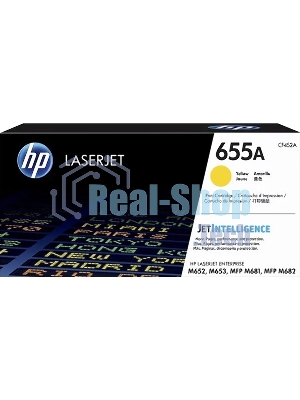 Картридж лазерный HP 655A желтый для HP CLJ M652/M653/MFP M681/M682 (CF452A) 10500 стр