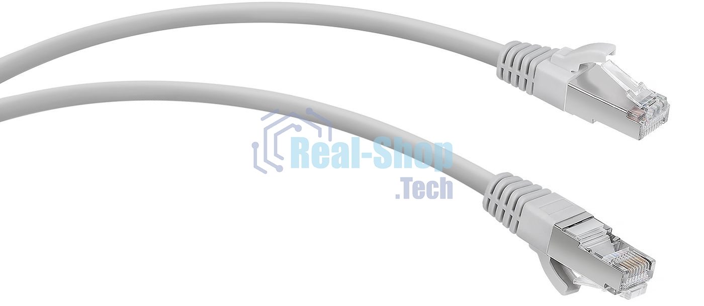 Патч-корд WRline WR-PC-RJ45-FTP-5E-7-GY F/UTP общий экран RJ-45 вил.-вилка RJ-45 cat.5e 7м серый LSZH (уп.:1шт)