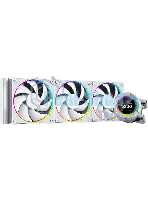 Система жидкостного охлаждения ID-Cooling SL360 белый 120мм алюминий+медь 2000rpm 30db 4-pin 350W