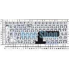 Клавиатура для ноутбука DNS Pegatron B14Y, Clevo W740 черная с рамкой
