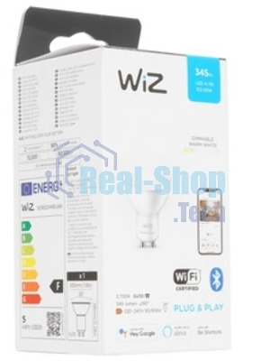 Лампа светодиодная WiZ Wi-Fi BLE 50W GU10 927 DIM 1PF/6