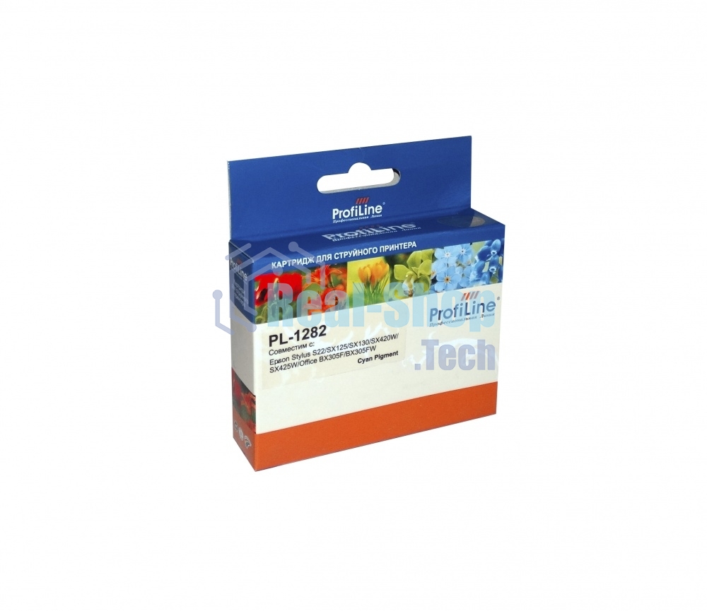 Картридж струйный ProfiLine PL-1282 для принтеров Epson StylusS22/SX125/SX130/SX420W/SX425W/Office BX305F/BX305FW Cyan пигментные