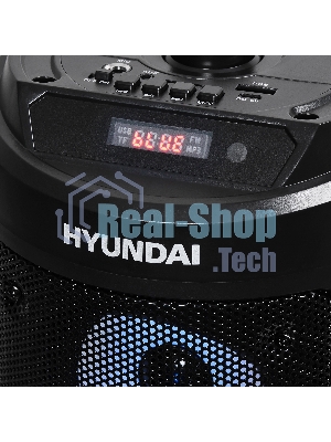 Минисистема Hyundai H-MC150 черный 50Вт/FM/USB/BT/SD/MMC