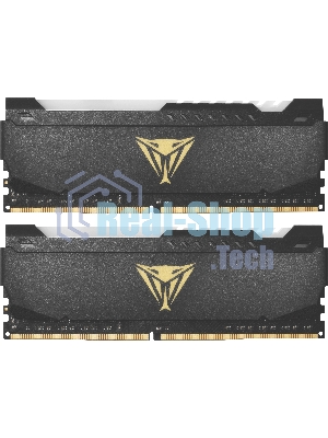 Оперативная память Patriot Viper Steel, DDR4, 64GB (2x32GB), 3200MHz, CL18, DIMM, с радиатором, RGB, черный