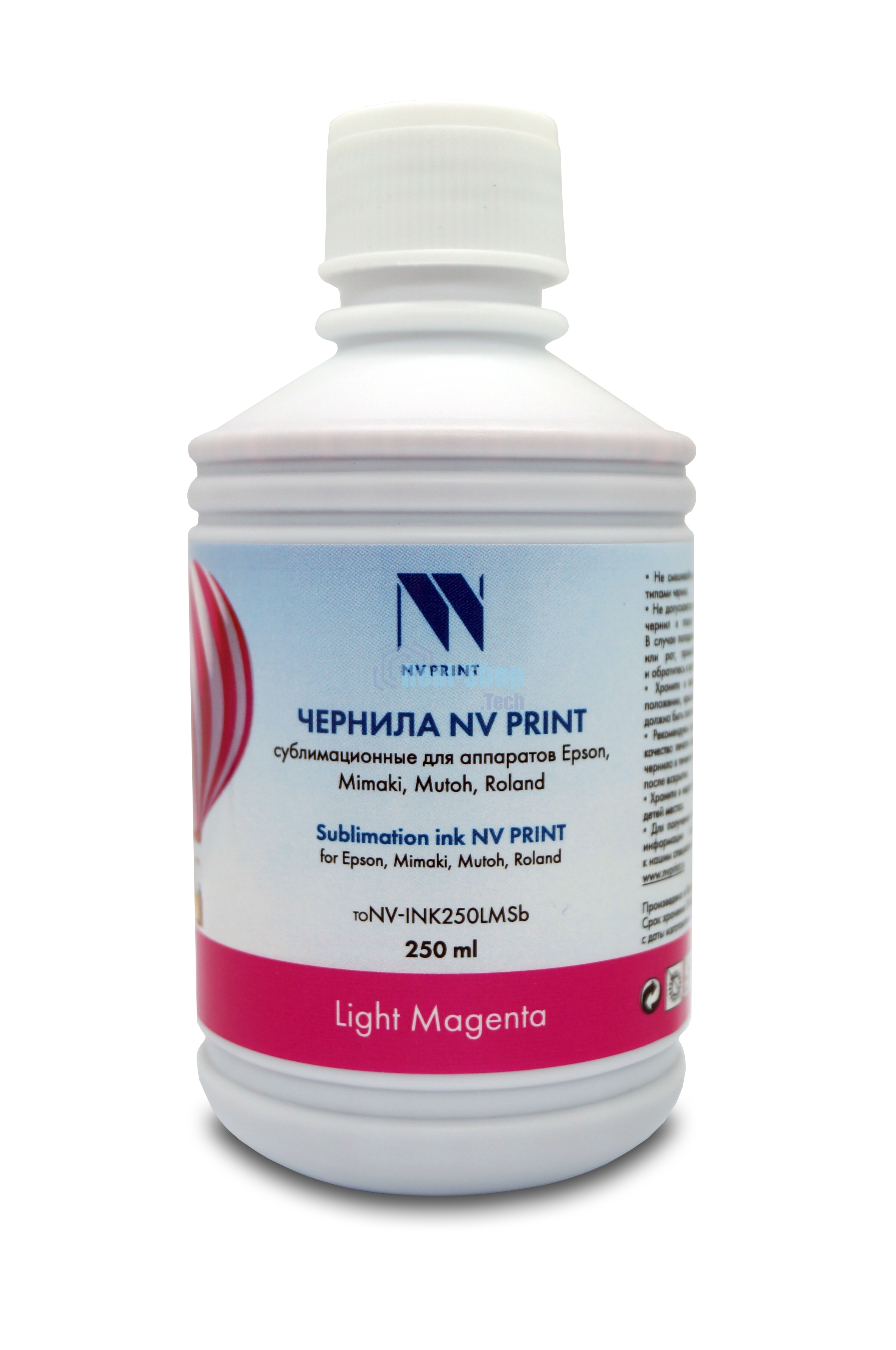 Чернила NVPrint сублимационные NV-INK250LMSb для аппаратов Epson, Mimaki, Mutoh, Roland (250мл) Light Magenta