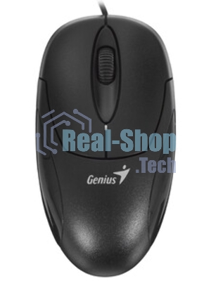 Мышь проводная Genius XScroll V3 черный, 1000 dpi, USB, кнопки - 3