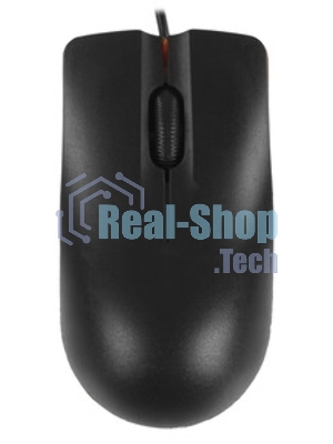 Мышь проводная Qumo Practic Office M90 черный, 1000 dpi, USB, кнопки - 3