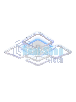 Потолочный светодиодный светильник FA5301 WH белый 140W 770*770*130 (ПДУ РАДИО 2.4)
