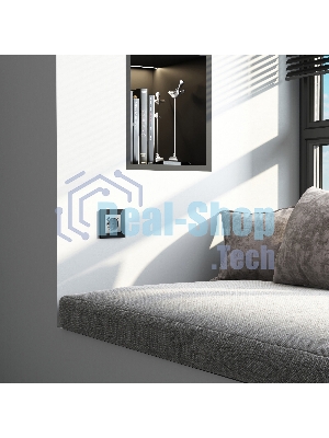 Рамка на 1 пост Senso (черный, стекло soft-touch) W0013108