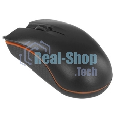 Мышь проводная Qumo Practic Office M90 черный, 1000 dpi, USB, кнопки - 3