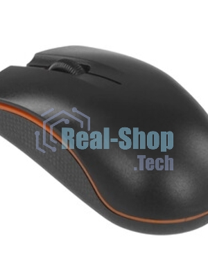 Мышь проводная Qumo Practic Office M90 черный, 1000 dpi, USB, кнопки - 3