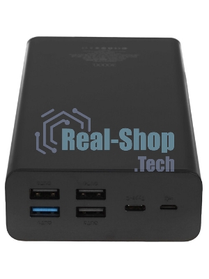 Портативный аккумулятор Perfeo Powerbank MOUNTAINS 30000 mAh/LED дисплей/PD + QC 3.0/Type-C/4 USB/Выход: 3A, max 22.5W White (PF_D0162)