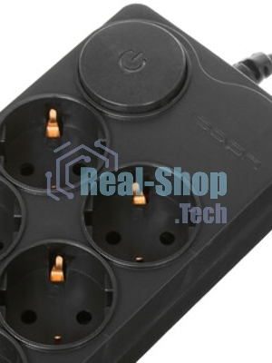 Сетевой фильтр Ippon BK-8-EU-3-10-B 3 м, 8 розеток, черный, коробка