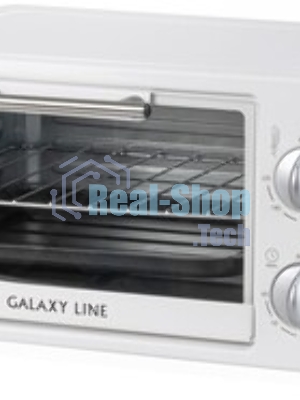 Мини-печь Galaxy Line GL 2626, белый, 10 л, 1000 Вт, таймер на 60 минут, индикатор работы, автоотключение