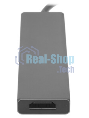 Док-станция Qumo Dock 7 HB-0008, USB Type-C, PD/HDMI/USB 3.0/SD/Micro SD, USB Type-C