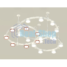 Светильник Ambrella light XR92212200/22 SWH/PPG белый песок/золото розовое полированное GX53