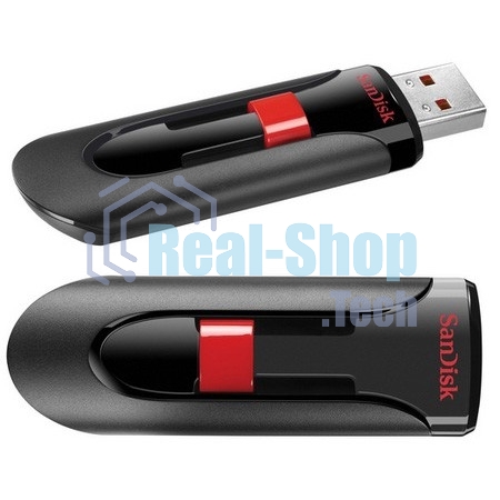 Флешка USB Sandisk 64Gb Cruzer Glide SDCZ60-064G-B35 USB 2.0 черный/красный