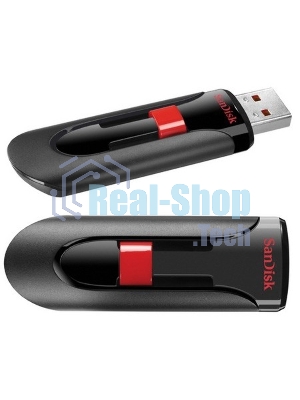 Флешка USB Sandisk 64Gb Cruzer Glide SDCZ60-064G-B35 USB 2.0 черный/красный