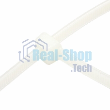 Хомут-стяжкa нeйлонoвая Rexant 250x3,6 мм, белая, упаковка 25 шт.