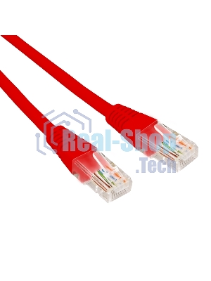 Патч-корд U/UTP Rexant cat.5e, RJ45-RJ45, 26AWG, ZH нг(А)-HF, красный, 1,5 м