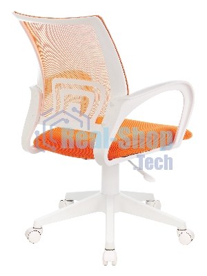 Кресло Бюрократ CH-W695NLT TW-38-3 TW-96-1 оранжевый, сетка/ткань, 120 кг, механизм качания