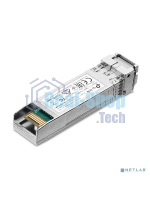 Трансивер TP-Link 10G SFP+ Module, LC connector, 50/125um or 62.5/125um Multi-mode, 850nm wavelength, distance up to 300m.