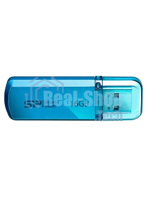 Флешка USB Silicon Power Helios 101 (SP016GBUF2101V1B), 16Gb, USB 2.0, Type-A, R/W 18/12, голубой