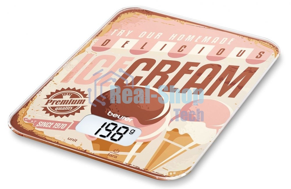 Весы кухонные Beurer KS19 Ice Cream макс. вес: 5 кг, рисунок