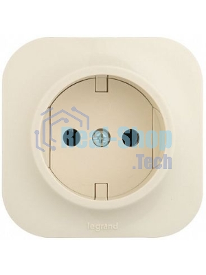 Розетка Legrand 782241 с заземлением без шторок (Слоновая кость)