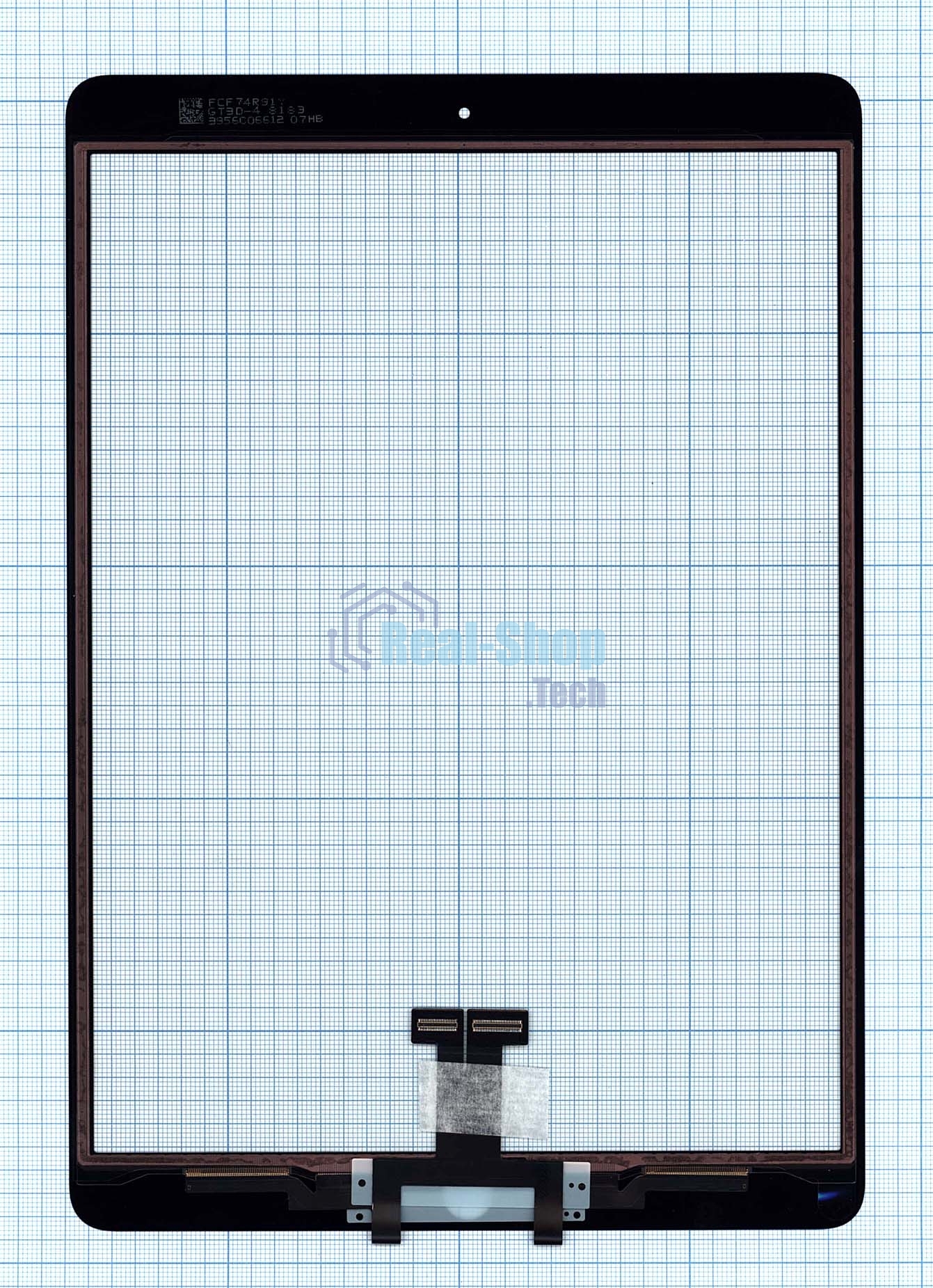 Сенсорное стекло (тачскрин) для Apple iPad Air 10.5 2019 (A2153, A2123, A2154, A2152) черное OEM