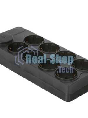 Сетевой фильтр Ippon BK-8-EU-3-10-B 3 м, 8 розеток, черный, коробка