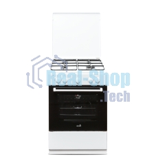 Плита газовая Cezaris ПГ 3200-03 белый, конфорок 4 шт, духовка 59 л, 60 см x 85 см x 60 см