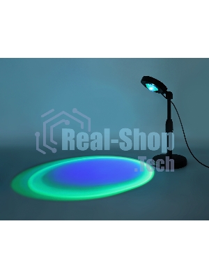Атмосферная светодиодная настольная лампа Ambrella light DE8385 BK черный LED RGB 3W (ПДУ RGB)