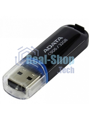 Флешка USB ADATA C906 (AC906-32G-RBK), 32Gb, USB 2.0, R/W 15/5, черный/синий