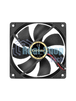 Вентилятор 12В DC ExeGate EX12025H2P (120x120x25 мм, Hydraulic bearing (гидродинамический), 2pin, 1500RPM, 25dBA)