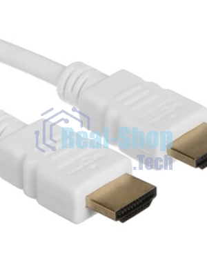 Кабель Cablexpert HDMI CC-HDMI4-W-6, 19M/19M, v2.0, медь, позол.разъемы, экран, 1.8м, белый, пакет