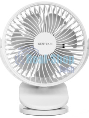 Вентилятор Centek CT-5045 белый, настольный, 5 Вт, 4 скорости, 15 см