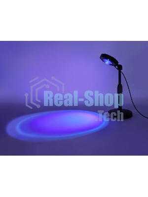 Атмосферная светодиодная настольная лампа Ambrella light DE8385 BK черный LED RGB 3W (ПДУ RGB)