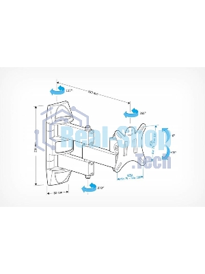 Кронштейн для телевизора Holder LCDS-5039 металлик 10