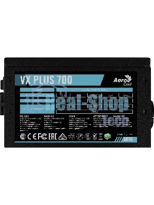 Блок питания Aerocool/Formula VX-700 PLUS, 700Вт, 120мм, черный, (аналог Aerocool VX Plus 700)