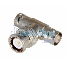 Переход штекер Rexant BNC - гнездо BNC x 2 (тройник)
