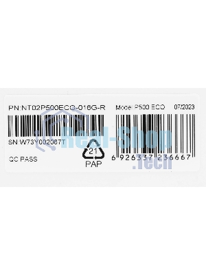Флеш карта Netac P500 ECO 16Gb MicroSDHC C10 up to 80Mb/s, retail pack with SD Adapter